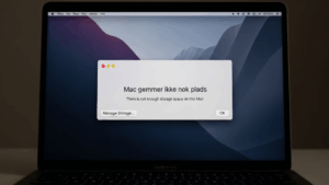 Mac gemmer ikke plads